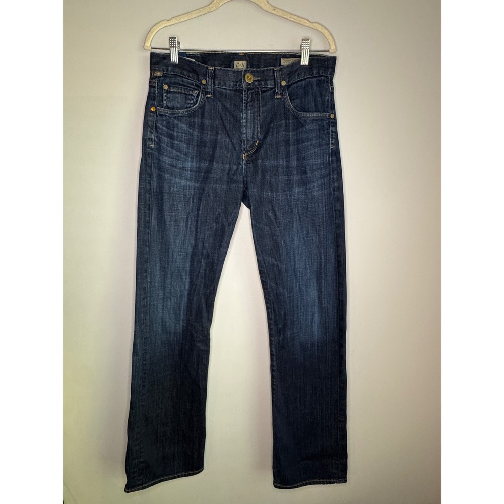 Citizens of Humanity Evans Relaxed Straight Jeans Dark Wash Mens 32